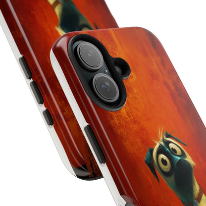 Whimsical Dog Art Tough Phone Case - Durable Protection for Pet Lovers