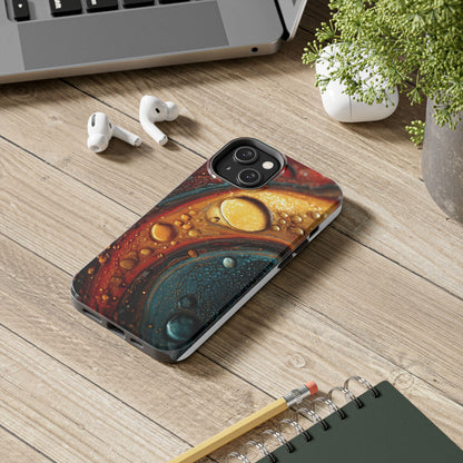 Vibrant Watercolor Tough Phone Case - Colorful Abstract Design