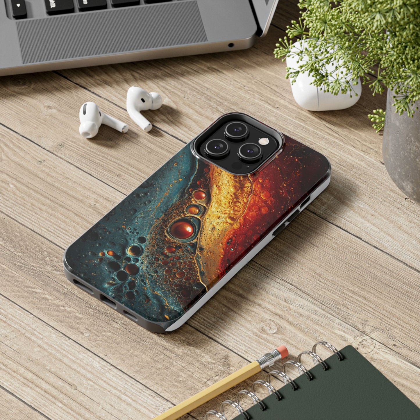 Abstract Colorful Tough Phone Case - Protective Cover with Unique Design