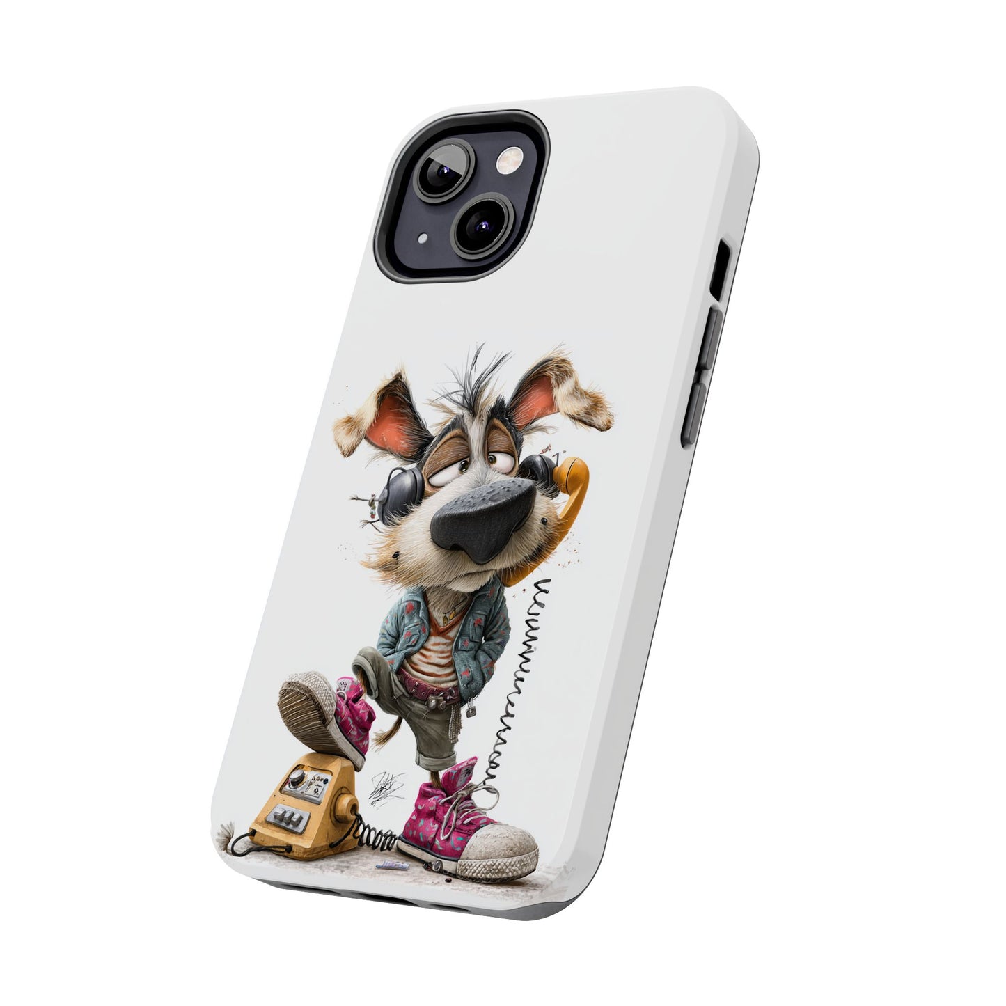 Whimsical Dog Phone Case by Skipper – Tough Protection & Cute Art for Pet Lovers