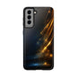 Galaxy Glitter Tough Phone Case - Shockproof Protection for iPhone