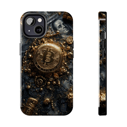 Bitcoin Wallet Art Tough Phone Case by Skipper – Premium Cryptocurrency Accessory