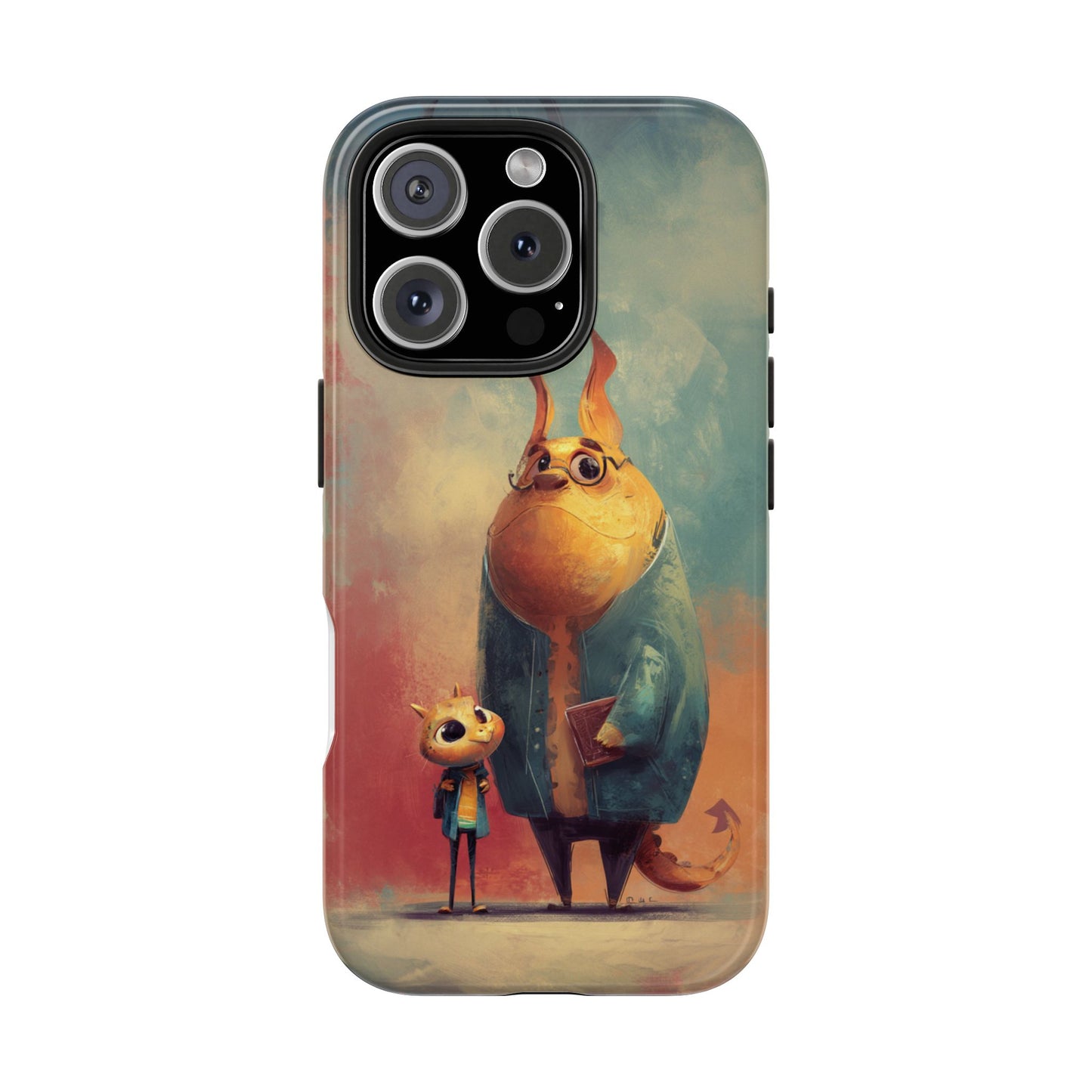 Animal Art Tough Phone Cases, Cute Character Phone Protector, Unique Cartoon Phone Cover, Fun Gift for Kids, Birthday or Holiday Present