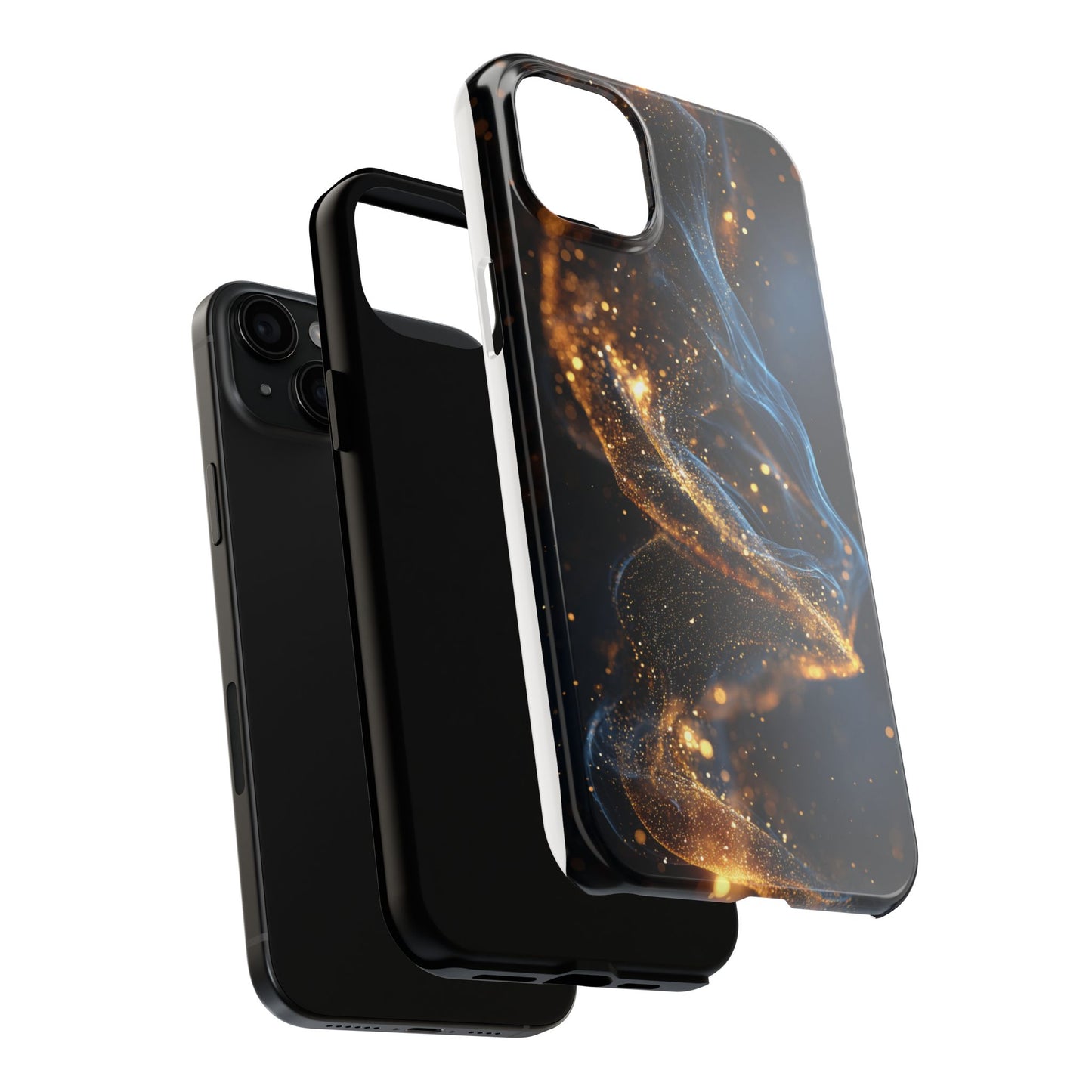 Elegant Gold Swirl Tough Phone Case – Durable & Stylish Protection for Your Device