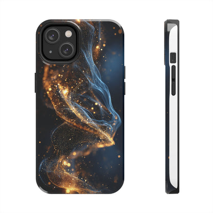 Elegant Gold Swirl Tough Phone Case – Durable & Stylish Protection for Your Device