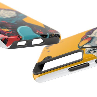 French Bulldog with Orange Sunglasses and Headphones Tough Phone Case