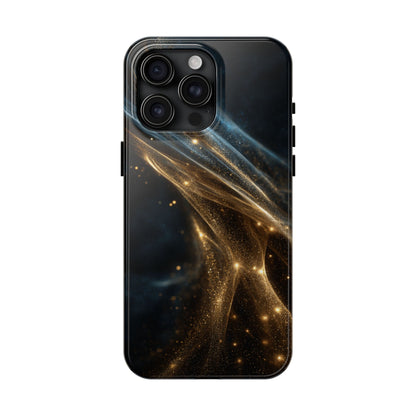 Stunning Gold Swirl Tough Phone Case - Stylish Protection with Elegance