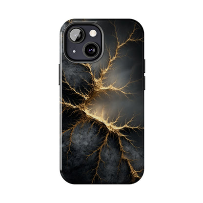 Electric Lightning Tough Phone Case - Durable Protection with Striking Design