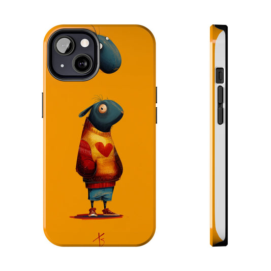 Cute Cartoon Tough Phone Case - Whimsical Sheep Design