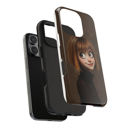 Cute Cartoon Character Tough Phone Case - Durable & Stylish Protection
