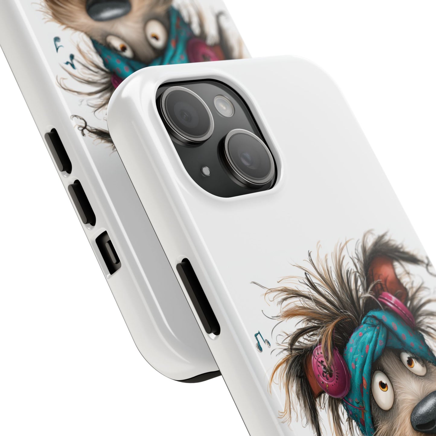 Whimsical Dog Art Phone Case, Tough Phone Cover, Funny Pet Lover Gift, Cute Animal Case, Unique Dog Lover Accessory by Skipper