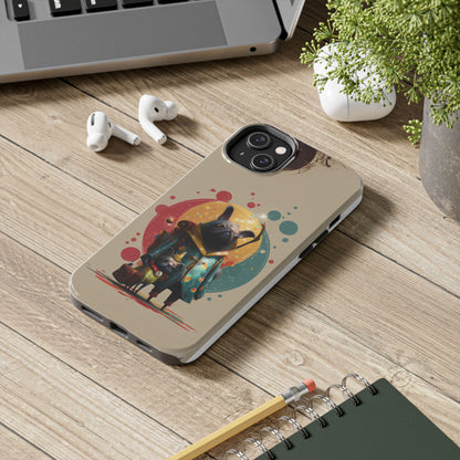 Whimsical Pet-Inspired Tough Phone Case - Perfect for Animal Lovers