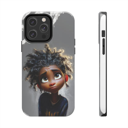 Whimsical Tough Phone Case - Artistic Design for Kids and Tweens