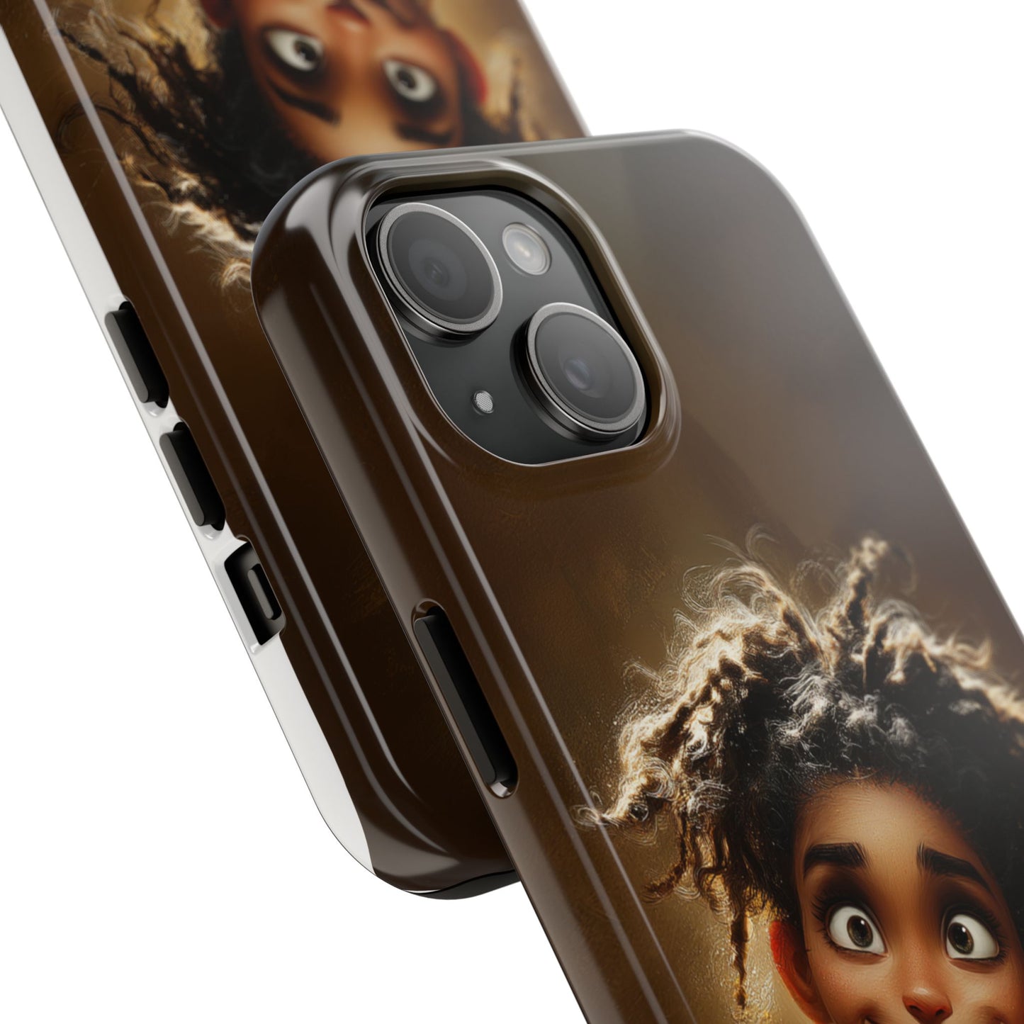 Whimsical Tough Phone Case with Playful Character Design