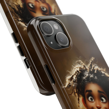 Whimsical Tough Phone Case with Playful Character Design