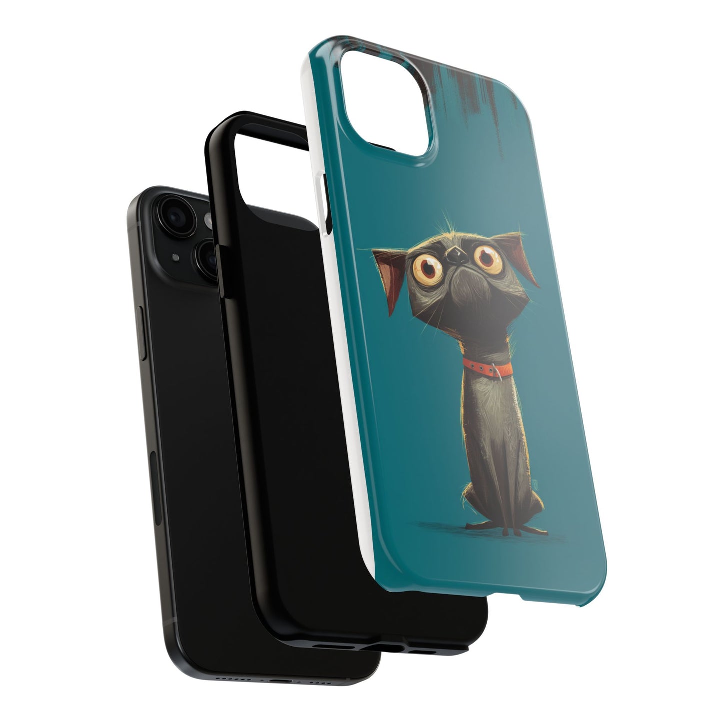 Cute Dog Tough Phone Case - Durable Protection for Pet Lovers