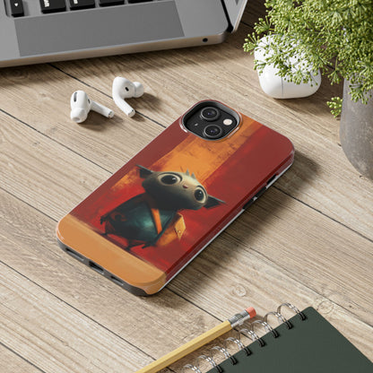 Adventurous Character Tough Phone Case - Durable Protection for Creative Souls