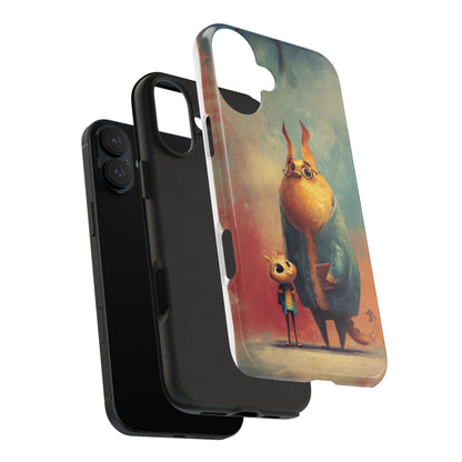 Animal Art Tough Phone Cases, Cute Character Phone Protector, Unique Cartoon Phone Cover, Fun Gift for Kids, Birthday or Holiday Present