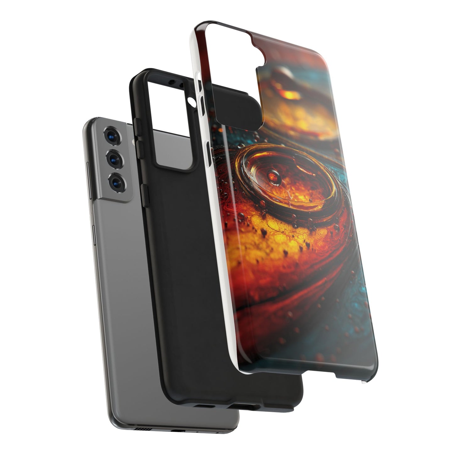 Artistic Tough Phone Case – Abstract Colorful Design for Unique Protection