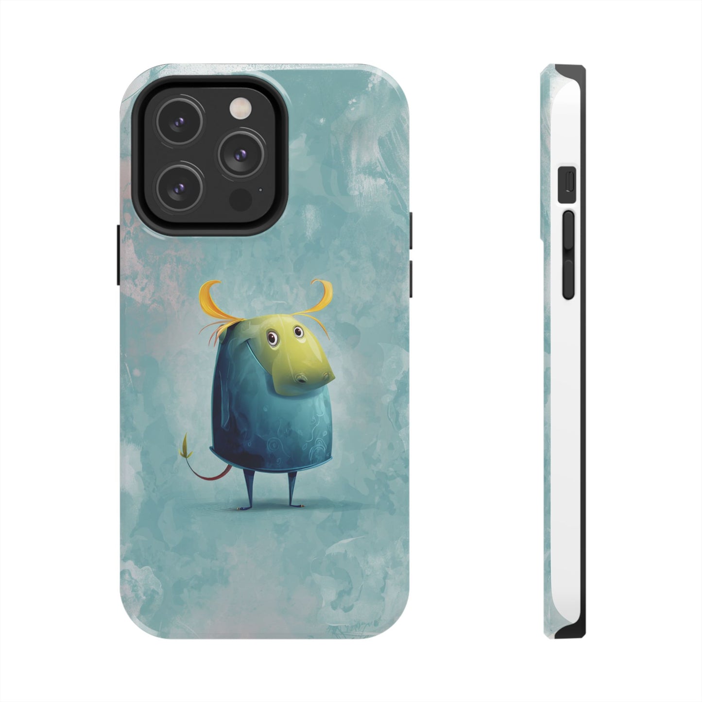 Cute Cartoon Bull Tough Phone Case - Durable & Fun Protection