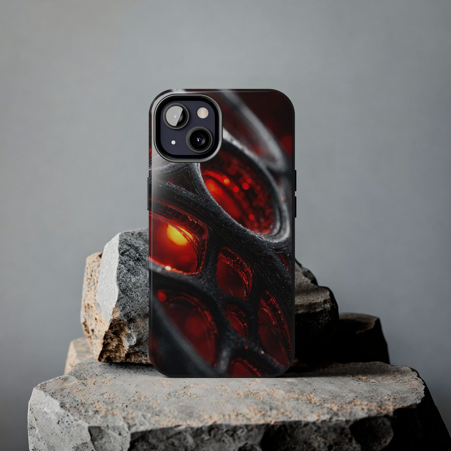 Red Spiderweb Tough Phone Case, Durable Cell Phone Cover, Unique Gift for Tech Lovers, Stylish Protection, Trendy Accessories