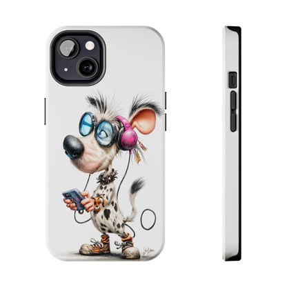 Playful Dog-Themed Tough Phone Case by Skipper – Premium Art for Pet Lovers