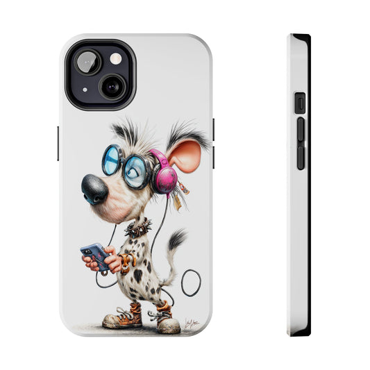 Playful Dog-Themed Tough Phone Case by Skipper – Premium Art for Pet Lovers