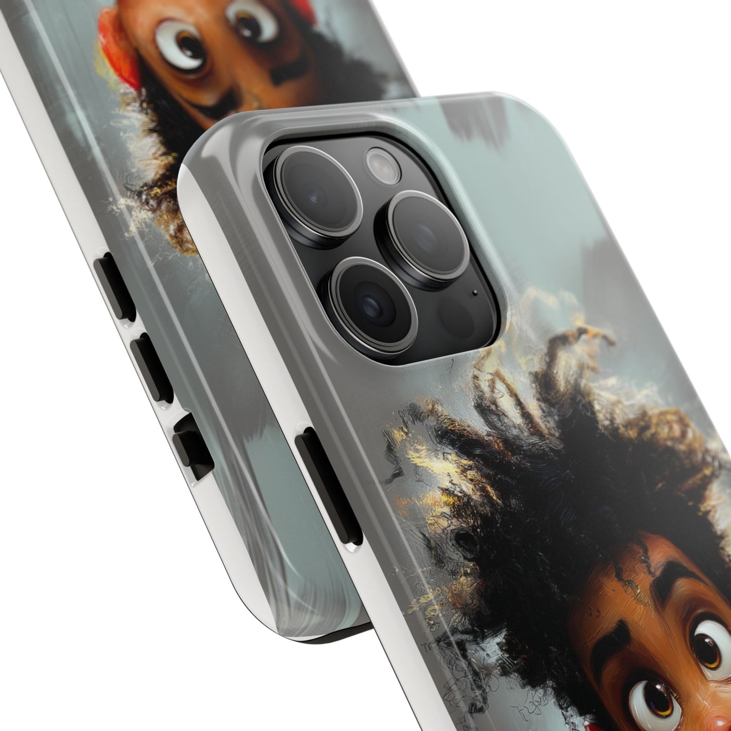Artistic Tough Phone Case - Unique Design with Character - Great Gift Idea