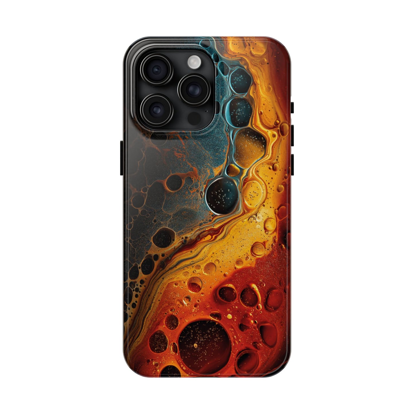 Abstract Lava Tough Phone Case - Vibrant Protective Cover for Adventurous Souls