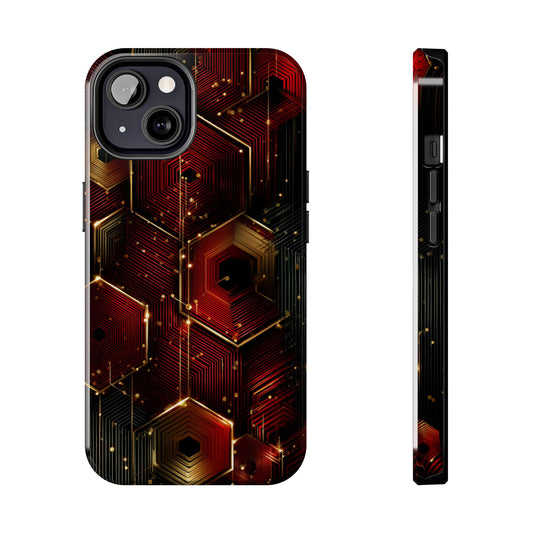 Modern Geometric Art Tough Phone Case by Skipper – Premium Stylish Tech Accessory
