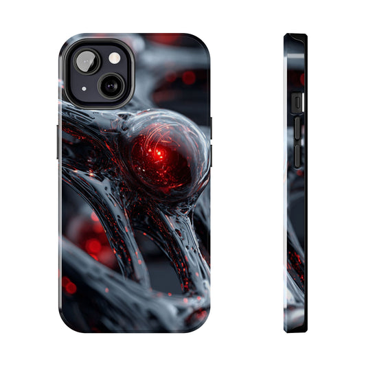 Tough Phone Case with Abstract Design, Durable Phone Cover, Trendy Mobile Accessory, Gift for Tech Lovers, Stylish Phone Protector