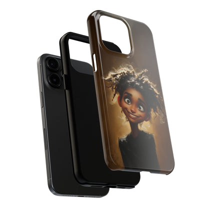 Whimsical Tough Phone Case with Playful Character Design
