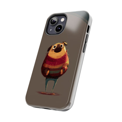 Cute Pug Tough Phone Case - Durable & Stylish Protection for Pet Lovers