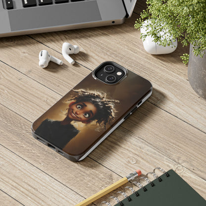 Whimsical Tough Phone Case with Playful Character Design