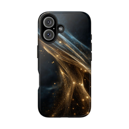 Stunning Gold Swirl Tough Phone Case - Stylish Protection with Elegance