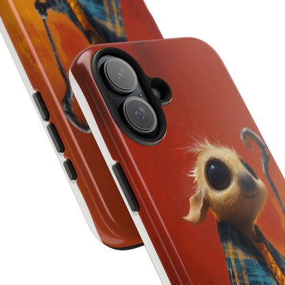 Whimsical Tough Phone Case - Cute Character Design for Kids & Adults
