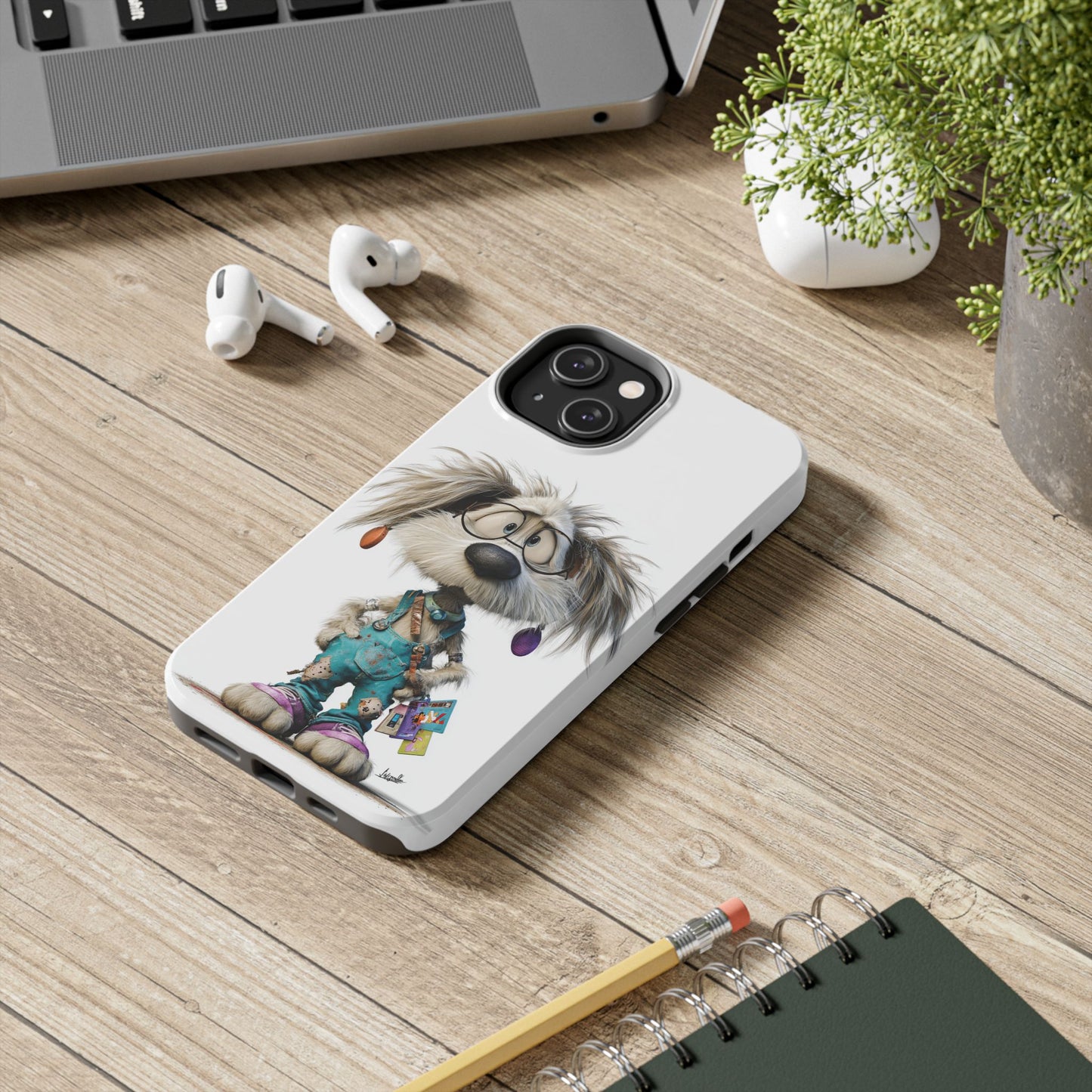 Cute Cartoon Dog Phone Case by Skipper – Premium Art Phone Case for Pet Lovers