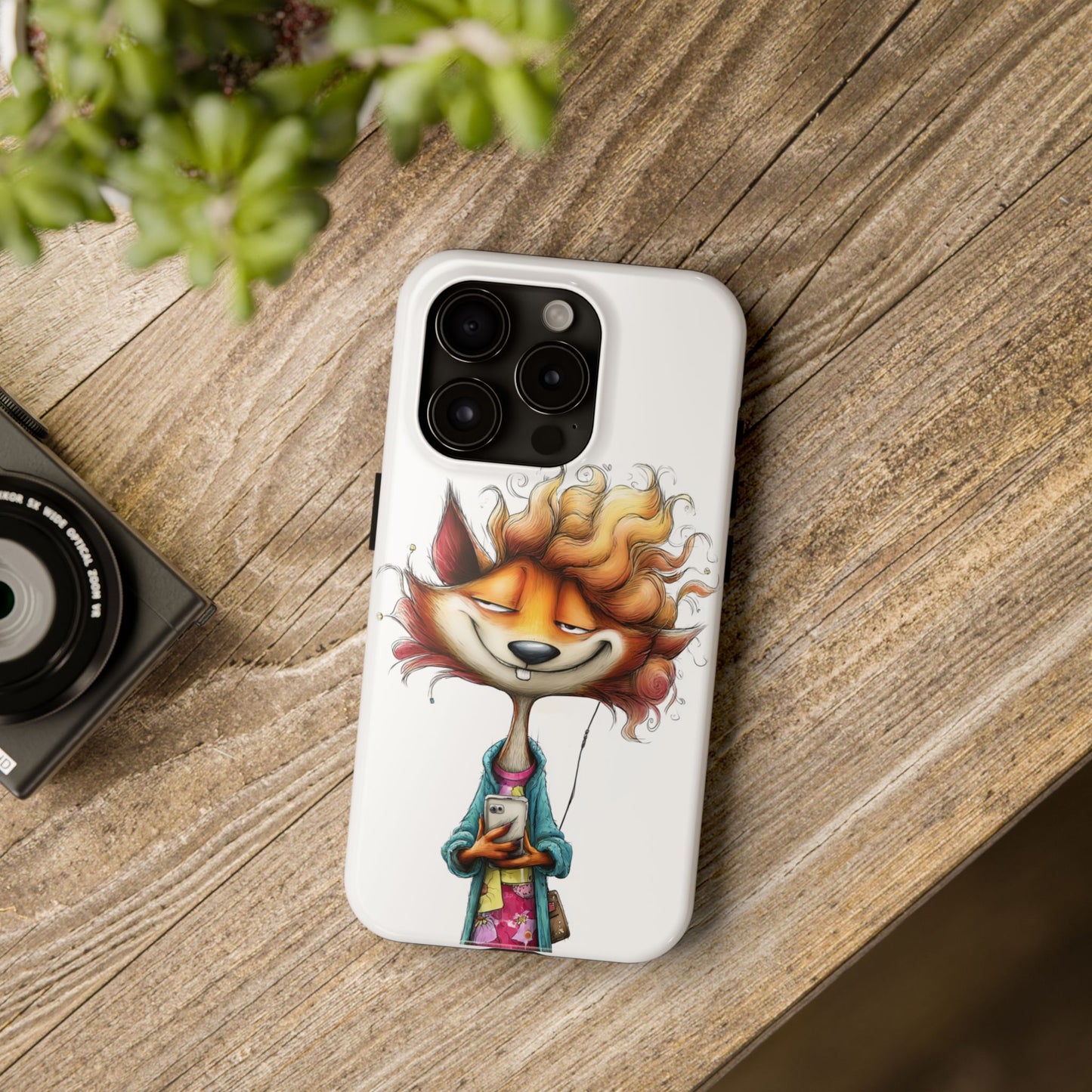 Quirky Fox Phone Case – Cute Animal Cover & Fun Gift for Teens