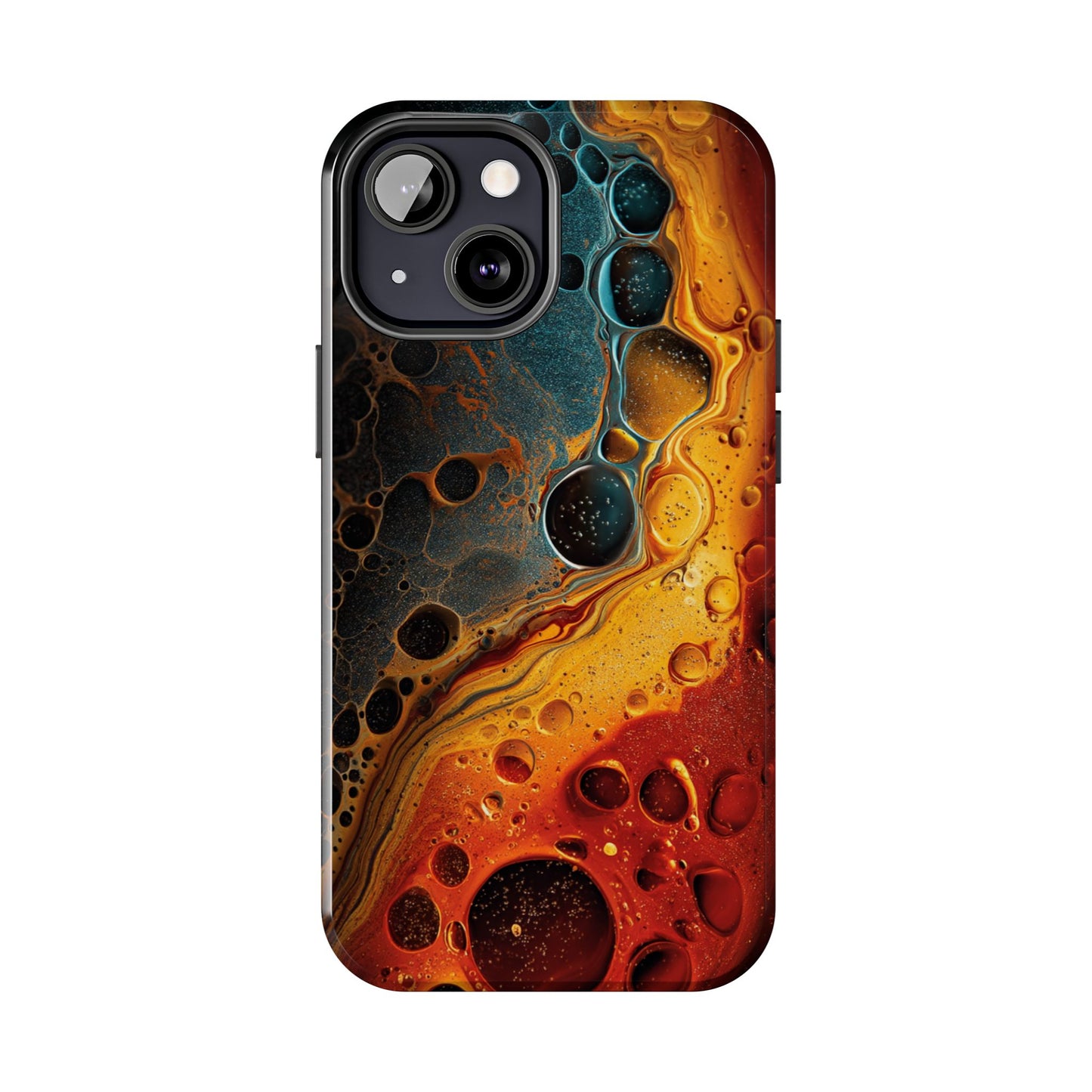 Abstract Lava Tough Phone Case - Vibrant Protective Cover for Adventurous Souls