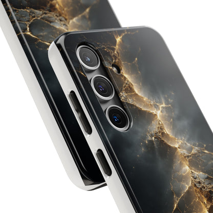 Majestic Marble Phone Case - Tough Protective Cover with Gold Veins