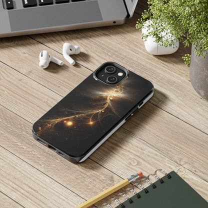 Cosmic Glow Tough Phone Case - Galaxy Design for Sci-Fi Lovers