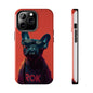 Rockin’ Dogs Tough Phone Case - Playful Guitarist & Cool Bulldog for Pet Lovers