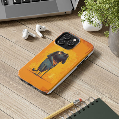 Fun Dog Art Tough Phone Case - Durable Pet Lover Gift