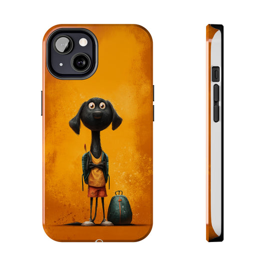 Cute Dog Art Tough Phone Case for Animal Lovers