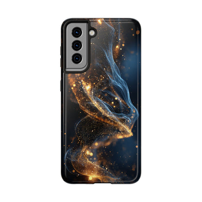 Elegant Gold Swirl Tough Phone Case – Durable & Stylish Protection for Your Device