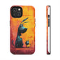 Colorful Dog & Cat Tough Phone Case – Fun Pet Lover Accessory
