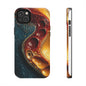 Artistic Tough Phone Case - Vibrant Fluid Design