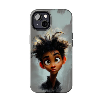 Artistic Tough Phone Case - Unique Design with Character - Great Gift Idea
