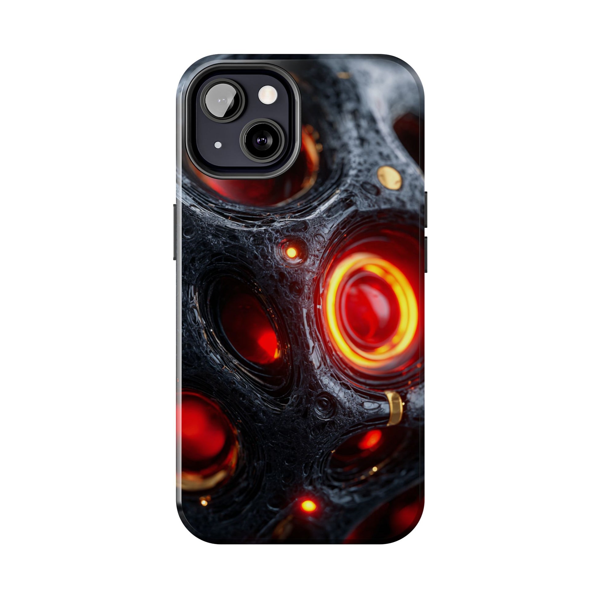 Shockproof phone cover featuring bold digital artwork