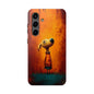 Whimsical Dog Art Tough Phone Case - Durable & Stylish Pet Lover Accessory